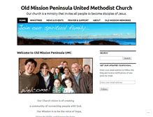 Tablet Screenshot of oldmissionpeninsulaumc.org